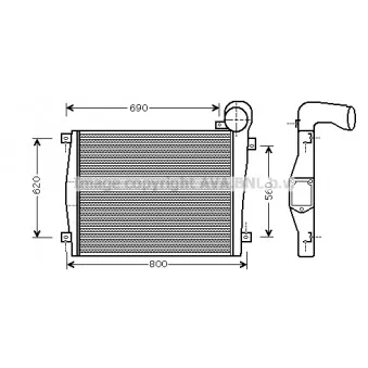 Intercooler, échangeur AVA QUALITY COOLING
