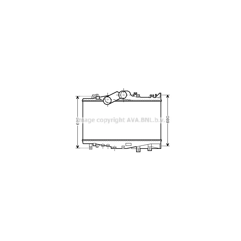 Intercooler, échangeur AVA QUALITY COOLING ME4224