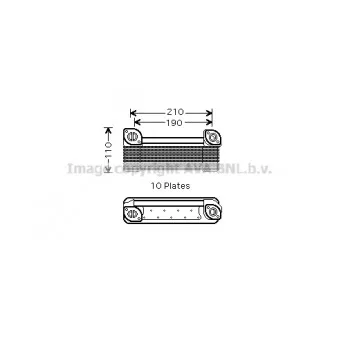 Radiateur d'huile AVA QUALITY COOLING