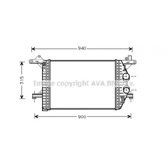 Intercooler, échangeur AVA QUALITY COOLING