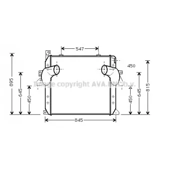 Intercooler, échangeur AVA QUALITY COOLING