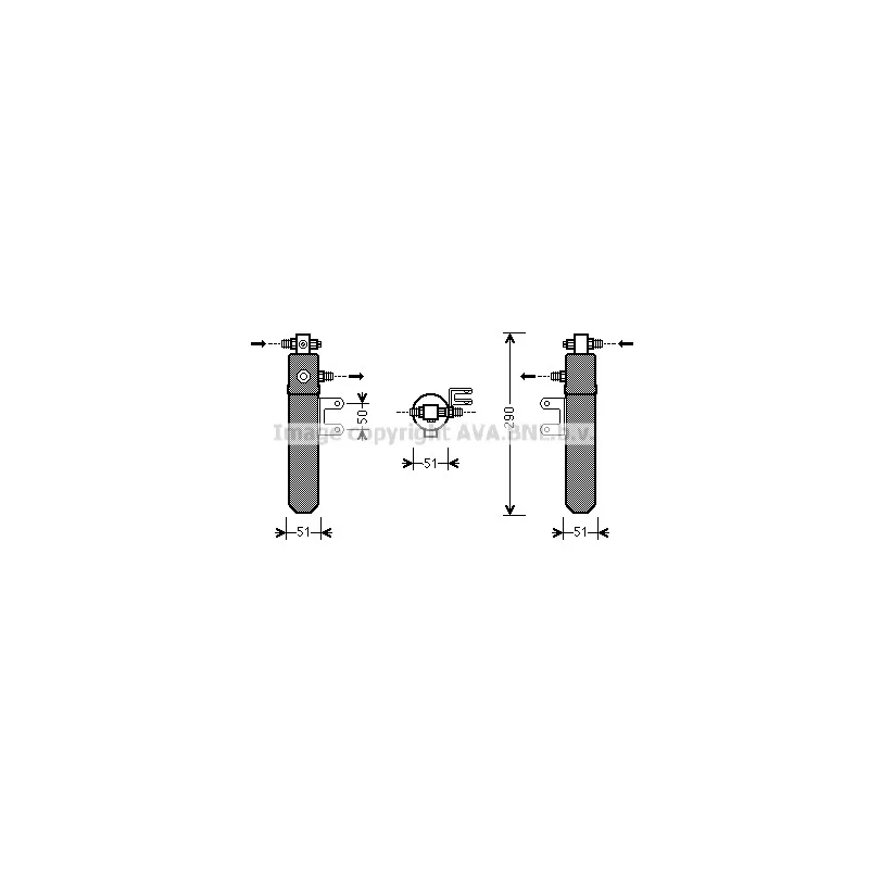 Filtre déshydratant, climatisation AVA QUALITY COOLING MED229