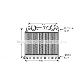 Intercooler, échangeur AVA QUALITY COOLING