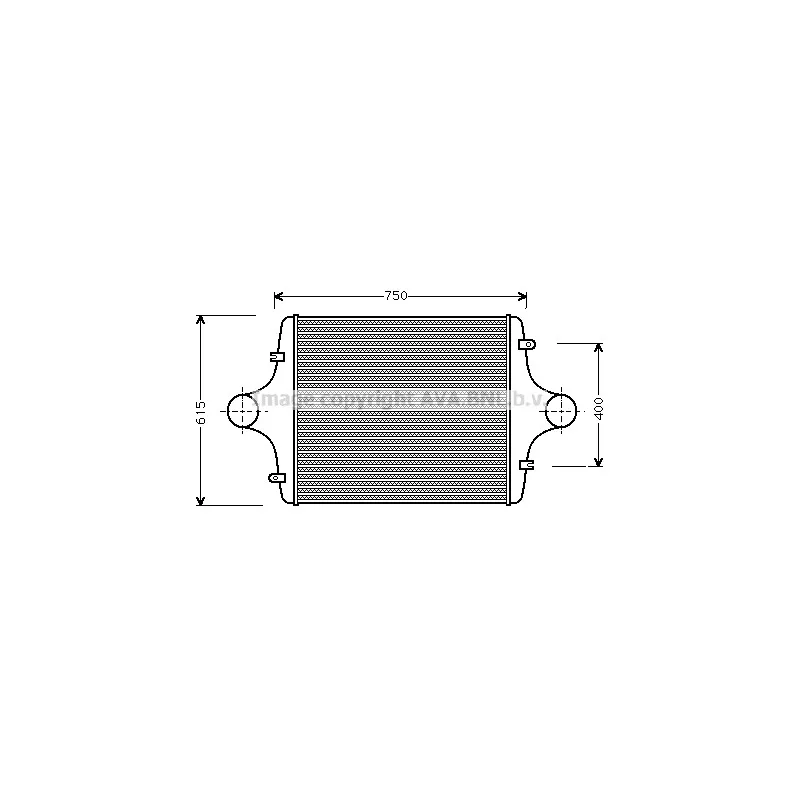 Intercooler, échangeur AVA QUALITY COOLING MN4027