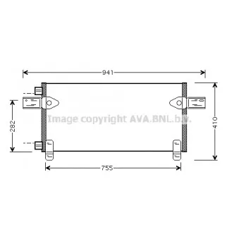 Condenseur, climatisation AVA QUALITY COOLING