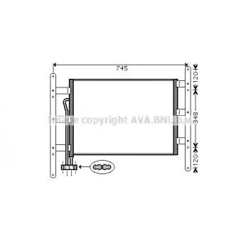 Condenseur, climatisation AVA QUALITY COOLING