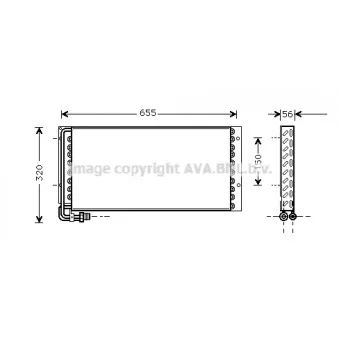 Condenseur, climatisation AVA QUALITY COOLING