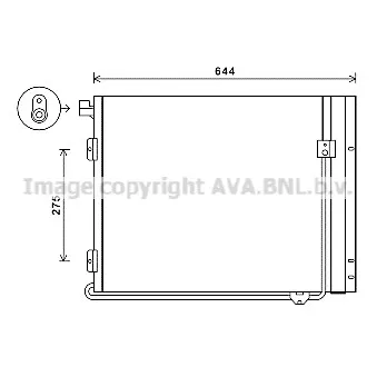 Condenseur, climatisation AVA QUALITY COOLING