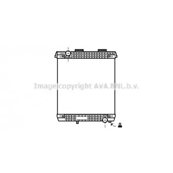 Radiateur, refroidissement du moteur AVA QUALITY COOLING