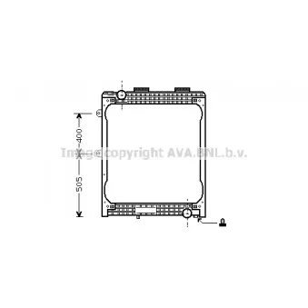 Radiateur, refroidissement du moteur AVA QUALITY COOLING