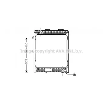 Radiateur, refroidissement du moteur AVA QUALITY COOLING