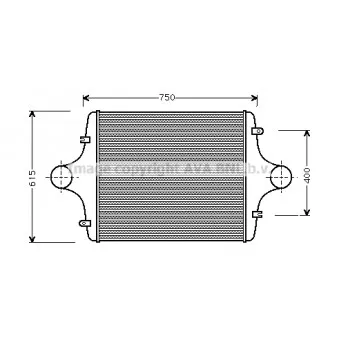 Intercooler, échangeur AVA QUALITY COOLING