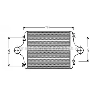 Intercooler, échangeur AVA QUALITY COOLING