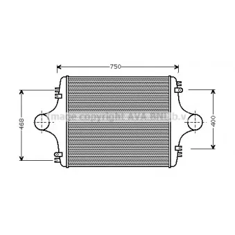 Intercooler, échangeur AVA QUALITY COOLING