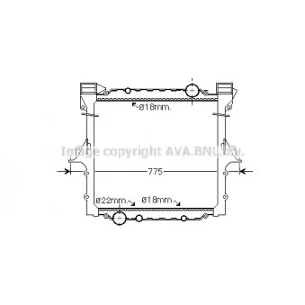 Radiateur, refroidissement du moteur AVA QUALITY COOLING