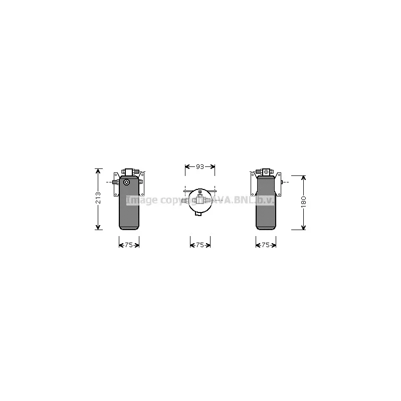 Filtre déshydratant, climatisation AVA QUALITY COOLING MND032