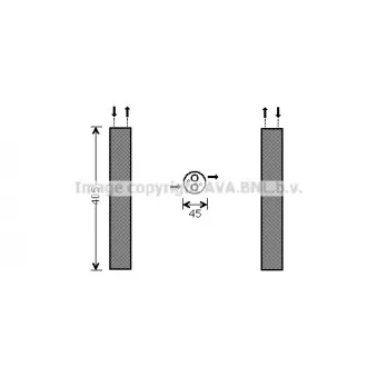 Filtre déshydratant, climatisation AVA QUALITY COOLING