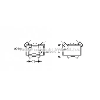 Radiateur d'huile AVA QUALITY COOLING