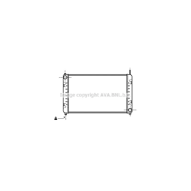 Radiateur, refroidissement du moteur AVA QUALITY COOLING MS2153