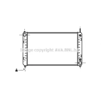 Radiateur, refroidissement du moteur AVA QUALITY COOLING