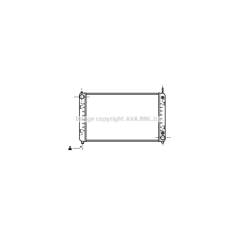 Radiateur, refroidissement du moteur AVA QUALITY COOLING MS2180