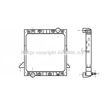 Radiateur, refroidissement du moteur AVA QUALITY COOLING