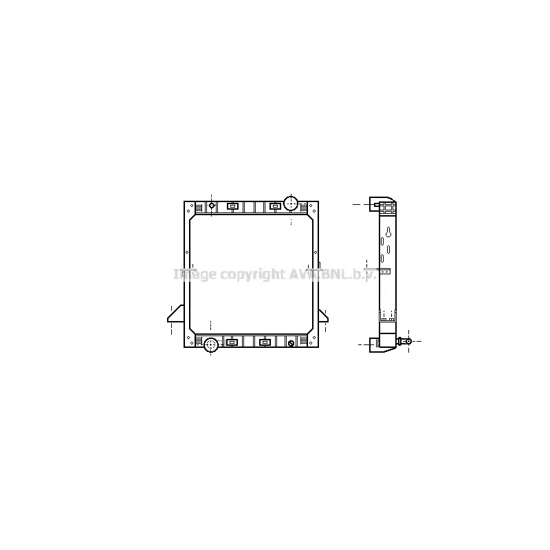 Radiateur, refroidissement du moteur AVA QUALITY COOLING IV2036