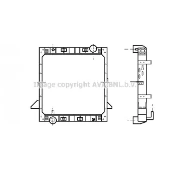 Radiateur, refroidissement du moteur AVA QUALITY COOLING