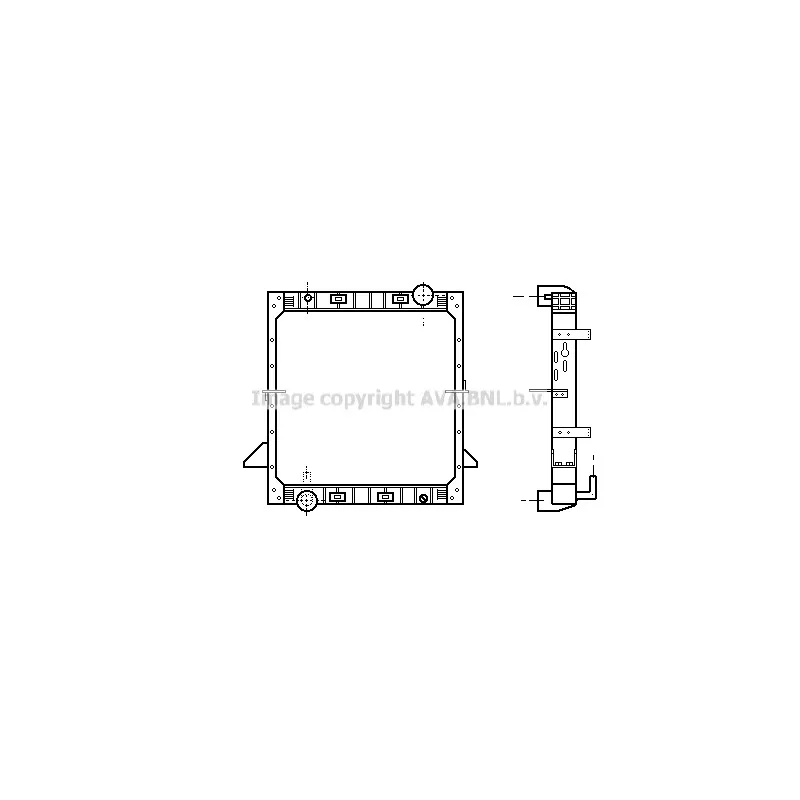Radiateur, refroidissement du moteur AVA QUALITY COOLING IV2008