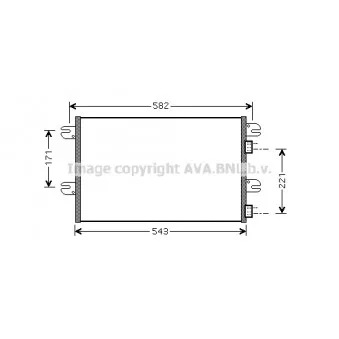 Condenseur, climatisation AVA QUALITY COOLING