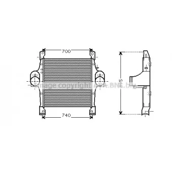 Intercooler, échangeur AVA QUALITY COOLING