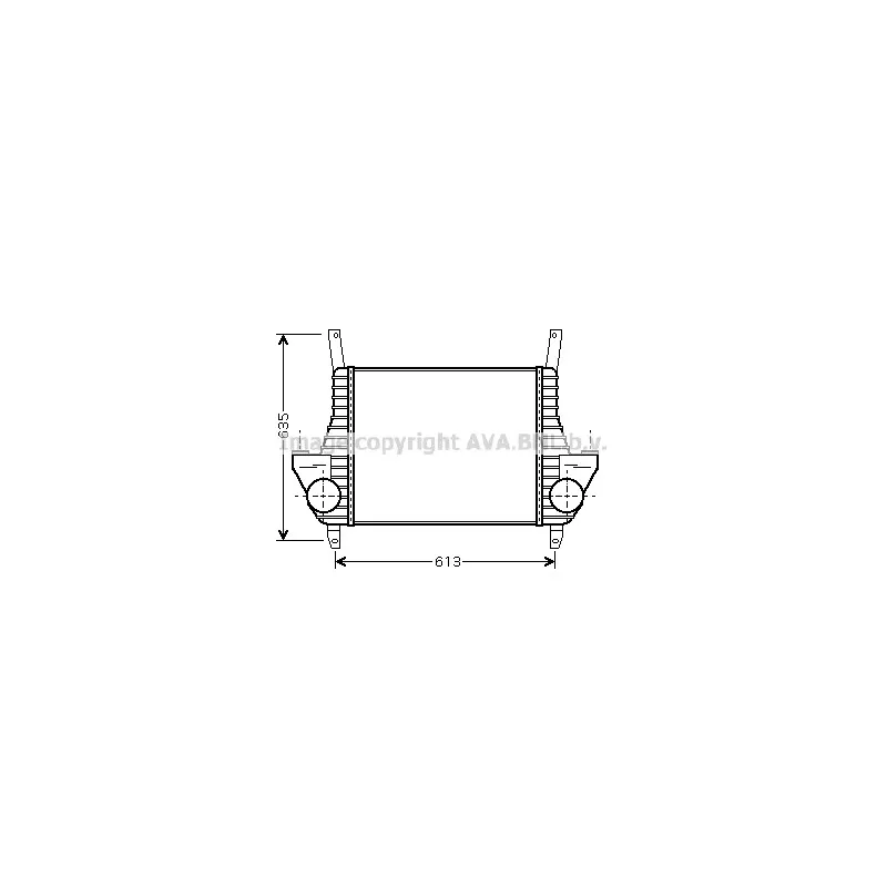 Intercooler, échangeur AVA QUALITY COOLING IV4079