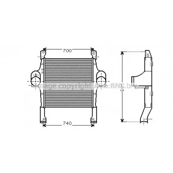 Intercooler, échangeur AVA QUALITY COOLING