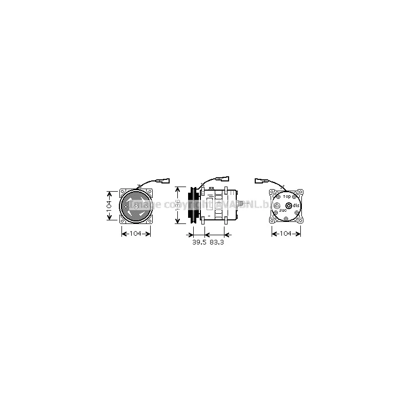 Compresseur, climatisation AVA QUALITY COOLING IVAK093