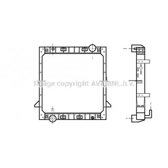 Radiateur, refroidissement du moteur AVA QUALITY COOLING