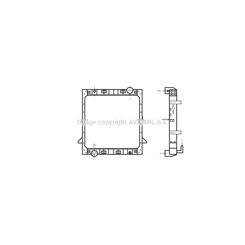 Radiateur, refroidissement du moteur AVA QUALITY COOLING IV2060