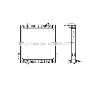 Radiateur, refroidissement du moteur AVA QUALITY COOLING