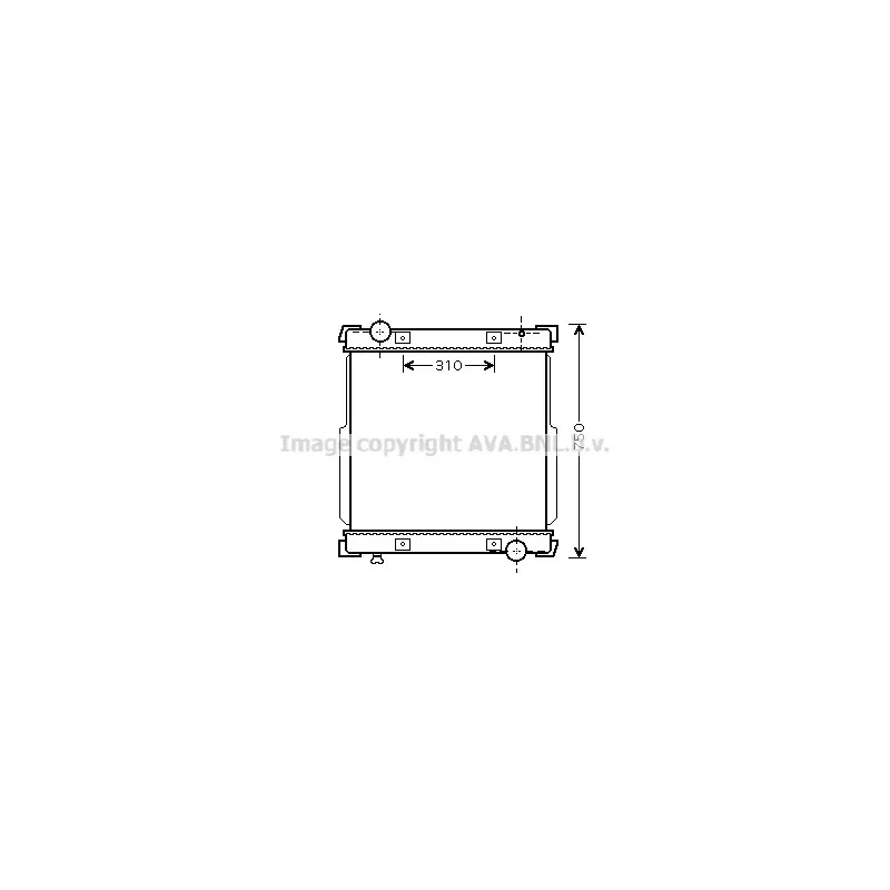 Radiateur, refroidissement du moteur AVA QUALITY COOLING IV2088