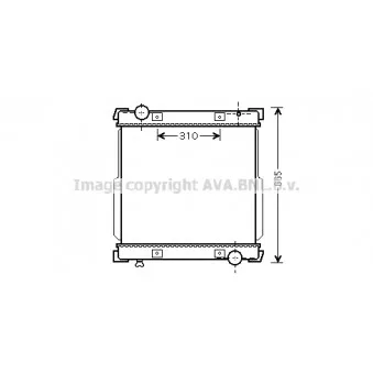 Radiateur, refroidissement du moteur AVA QUALITY COOLING