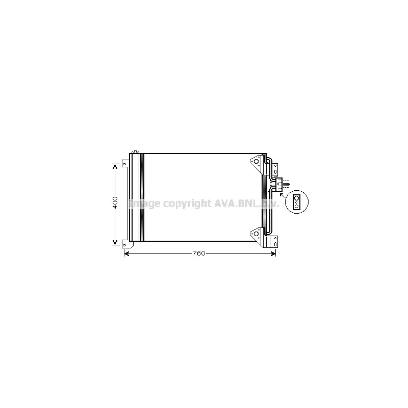 Condenseur, climatisation AVA QUALITY COOLING IVA5081D