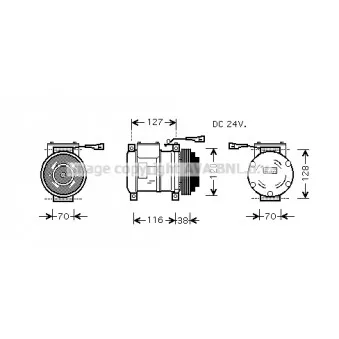 Compresseur, climatisation AVA QUALITY COOLING