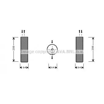Filtre déshydratant, climatisation AVA QUALITY COOLING