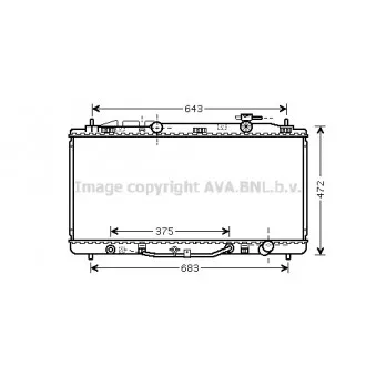 Radiateur, refroidissement du moteur AVA QUALITY COOLING