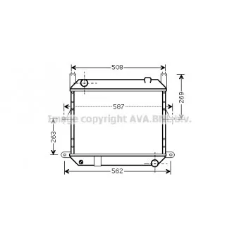 Radiateur, refroidissement du moteur AVA QUALITY COOLING