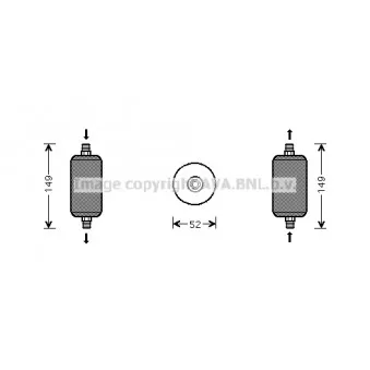 Filtre déshydratant, climatisation AVA QUALITY COOLING
