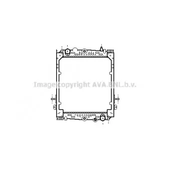 Radiateur, refroidissement du moteur AVA QUALITY COOLING