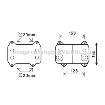 Radiateur d'huile AVA QUALITY COOLING