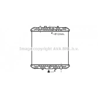 Radiateur, refroidissement du moteur AVA QUALITY COOLING