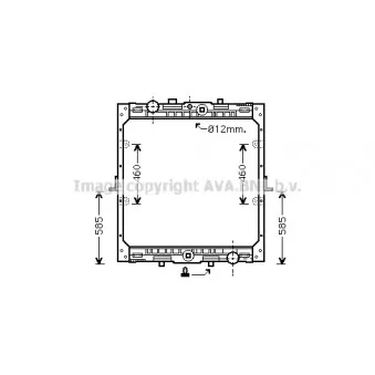 Radiateur, refroidissement du moteur AVA QUALITY COOLING