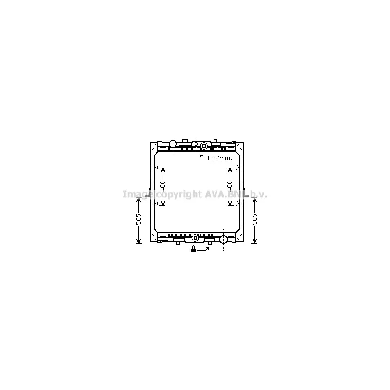 Radiateur, refroidissement du moteur AVA QUALITY COOLING DF2045
